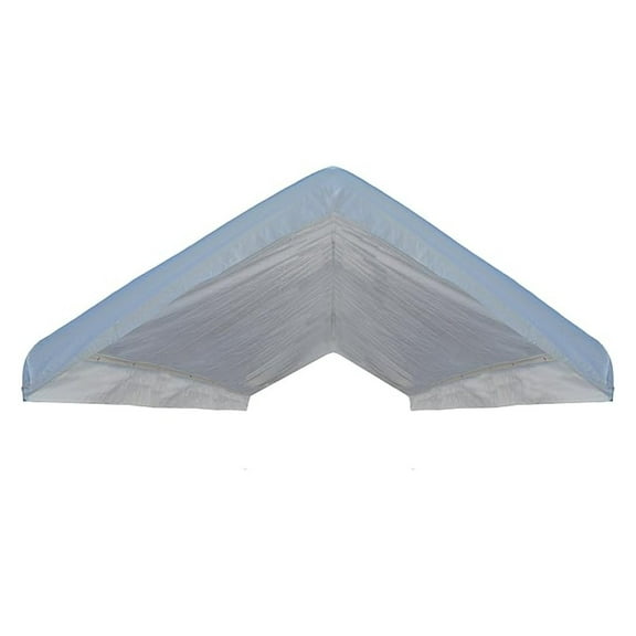 10x20 Replacement Canopy Top Cover - White Outdoor Party Tent Roof Tarp - Heavy Duty 10Mil Industrial Strength Replacement Canopy Top for Sheds & Carports