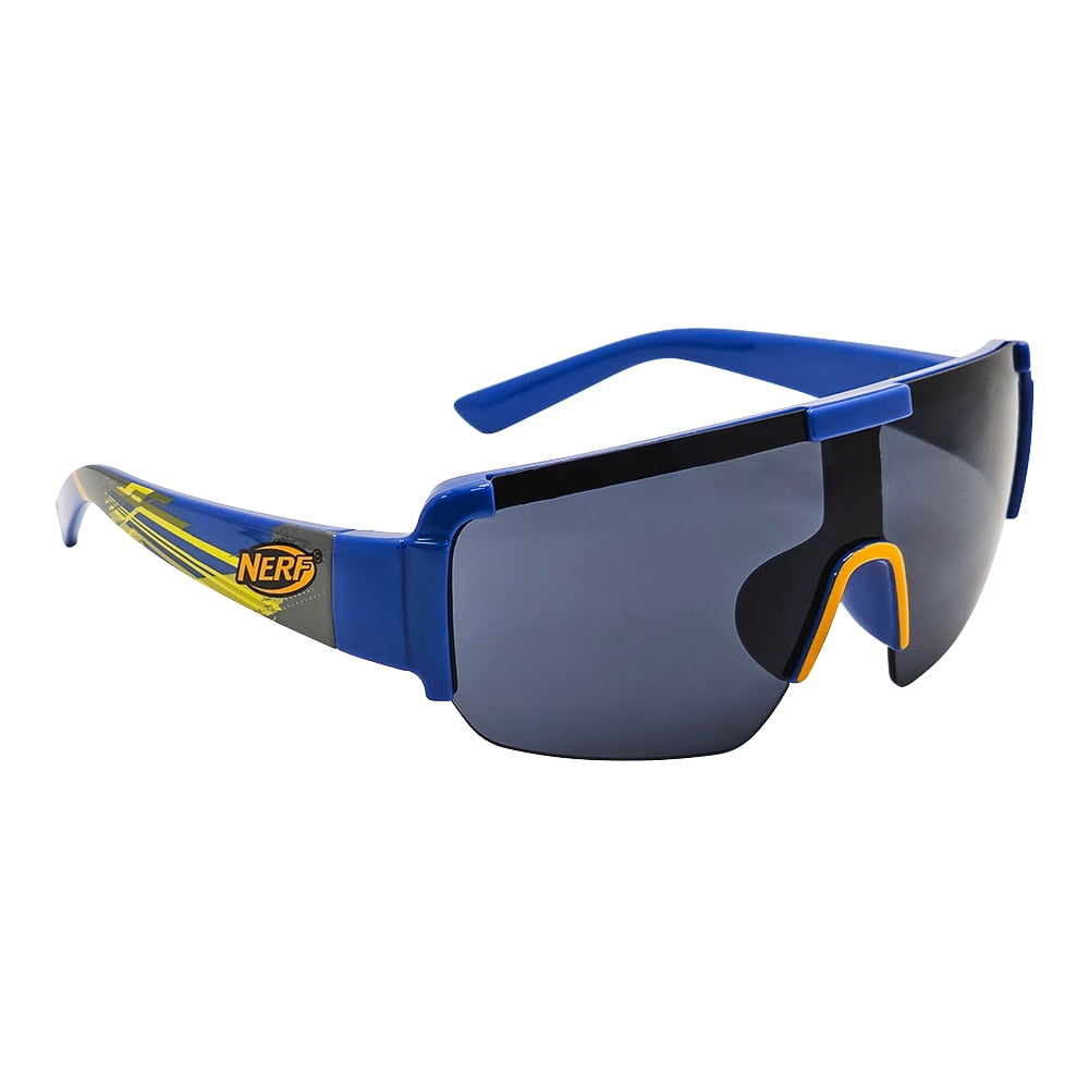 Nerf Blue and Grey Sports Wrap w/ Silver Lenses Sunglasses