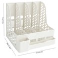 thumbnail image 2 of File Holder Sturdy Collapsible Large Capacity Magazine Divider Desktop Organizer, 2 of 10