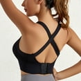 thumbnail image 4 of XFLWAM Sports Bras for Women High Impact Sports Bras for Women Criss-Cross Back Longline Sports Bra Strappy Padded Sports Bra Black S, 4 of 9