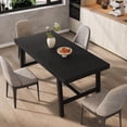 thumbnail image 6 of Dining Table, Dining Room Table for 4-6 People, Modern Farmhouse, for Kitchen, Quick Assembly, Heat-Resistant Surface, 31.5"D x 63"W x 30"H, 6 of 8