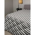 thumbnail image 2 of Modern Down Alternative Comforter, Repeating Geometric Grid Simple Forms Creative Tracery Pattern Art, Microfiber Quilt for All Season, 5 Sizes, Eggshell and Charcoal Grey, by Ambesonne, 2 of 3