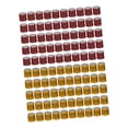 thumbnail image 2 of 100 anillos reutilizables de aluminio 2023 para patas de paloma, numerados y de identificación. naranja y rojo, 2 of 7