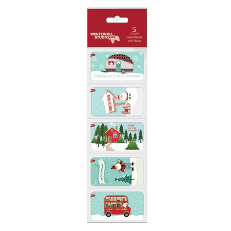 Winterhill Studio 2Pack 5 Count Handmade Gift Tags - - Cozy Christmas