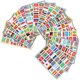 thumbnail image 1 of 16 Sheets of World Flag Stickers Country Flag Stickers Sticky Flag Stickers Face Stickers, 1 of 3