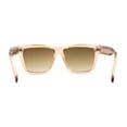 thumbnail image 4 of Womens Mod Square Large Cat Eye Beveled Plastic Sunglasses Peach Brown, 4 of 4