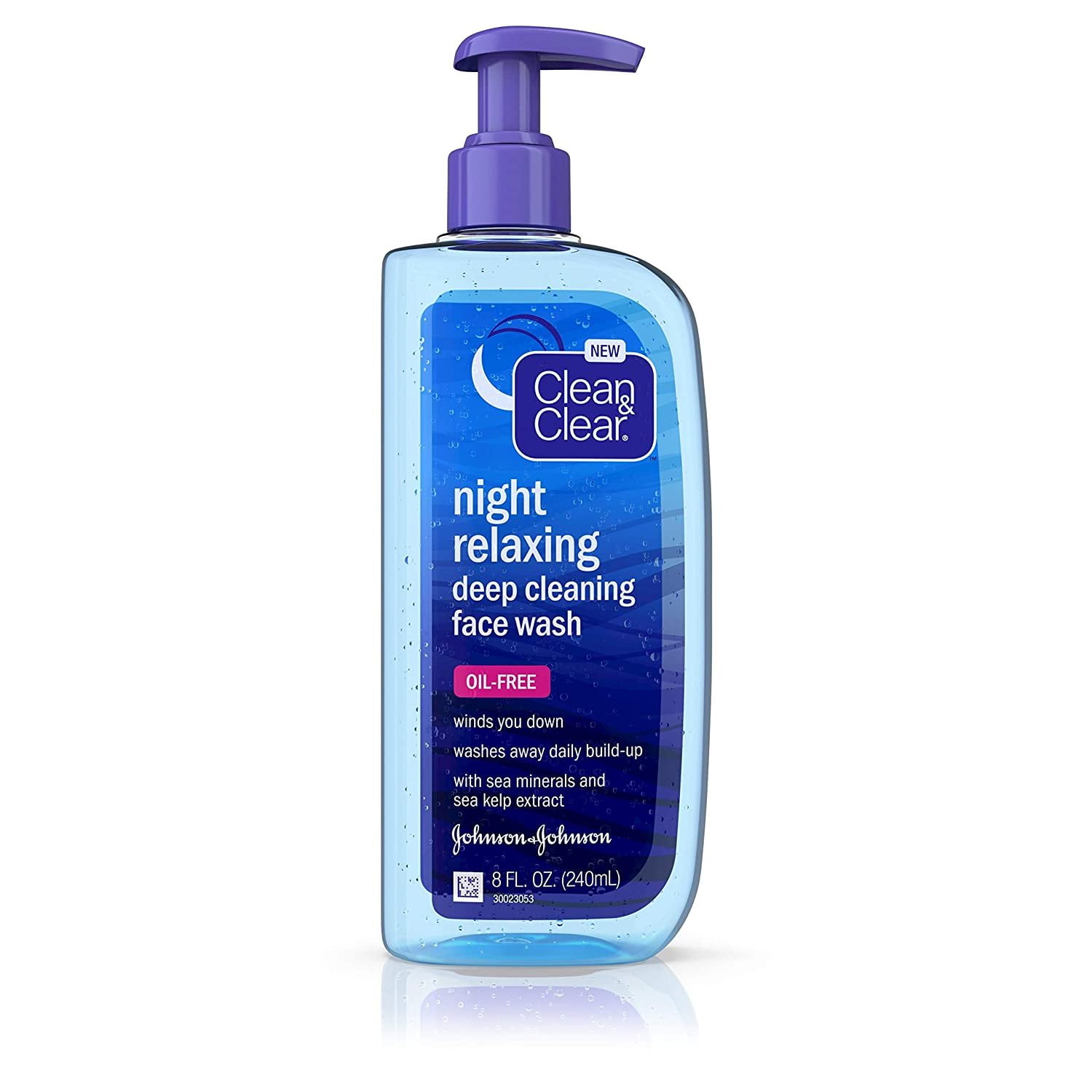 Clean&Clear Night Relaxing Deep Cleaning Face Wash, 8 Fluid Ounce