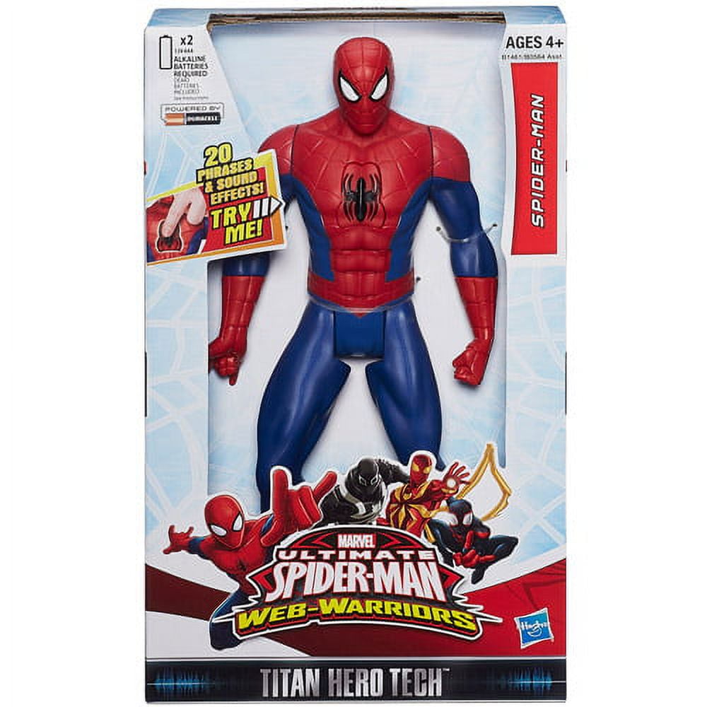 Marvel Ultimate Spider-Man Web Warriors Titan Hero Tech Electronic Spider-Man Figure