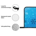 thumbnail image 4 of Naloa Winter With Snowflakes Oven Mitts and Pot Holders 4 pcs Set, Cooking Baking Grilling Kitchen Oven Glove for Cooking, 4 of 6