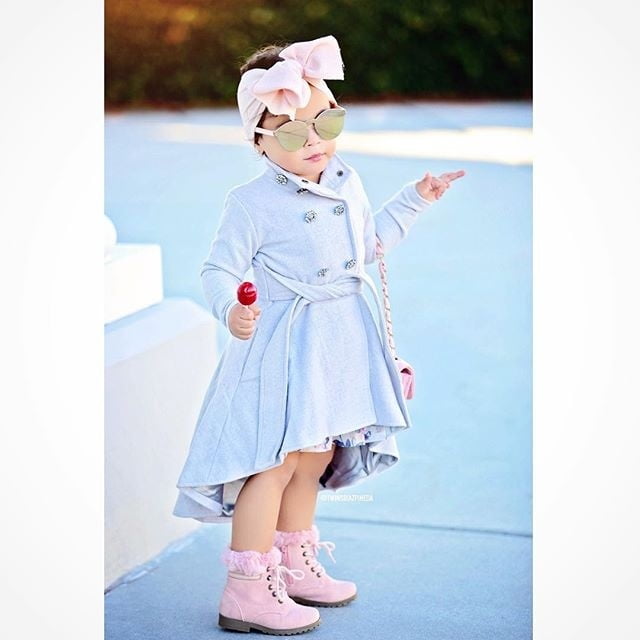 Bebe Enfant Fille Automne Hiver Robes Manches Longues Double Trench Coat Robe avec Ceinture Vetements d Exterieur Walmart