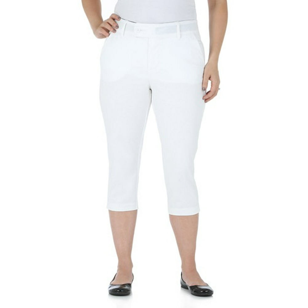 Lee Riders - Women's Comfort Fit Capris With Extended Tab Waist ...