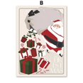 thumbnail image 1 of Pintura en lienzo de Papá Noel para decoración de sala de estar, póster impreso, divertido, Navidad, feliz felicitación, bebida de vacaciones, arte de pared, 2024, 1 of 4