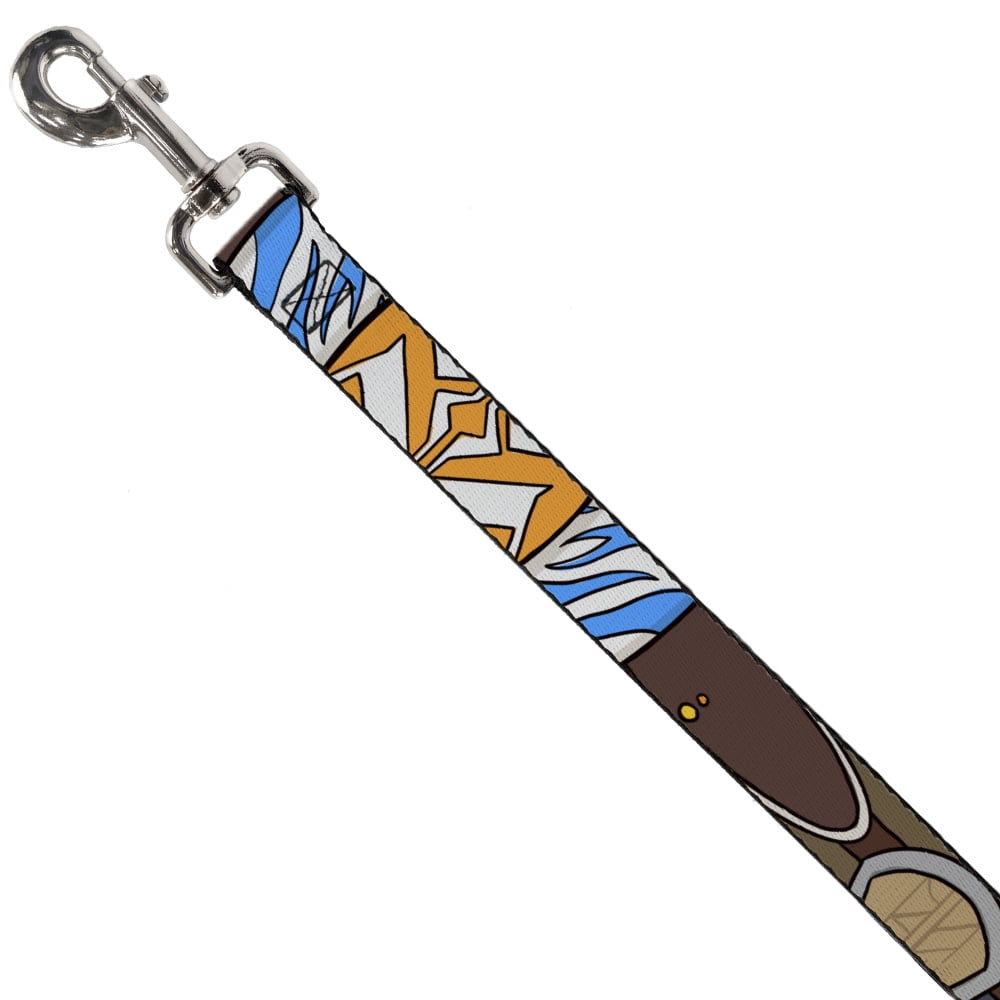 Star Wars Pet Leash, Dog Leash, Star Wars The Clone Wars Ahsoka Tano Bounding Elements, 4 Feet Long 1.0 Inch Wide