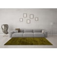 thumbnail image 3 of Ahgly Company Indoor Round Abstract Yellow Contemporary Area Rugs, 8' Round, 3 of 4