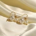 thumbnail image 4 of K-KED Beautiful Natural 8-12mm White South Sea Shell Pearl Round Beads Earrings Gift, 4 of 4