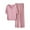Pink, variant on Jinhomg Pajamas for Women 2 Piece Pjs Lounge Sets Comfy Shorts Sleeve Button Down Solid Loungewear and Wide Leg Pants Black Free Size