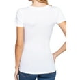 thumbnail image 4 of Women's Short Sleeve Scoop Neck Cotton Jersey Top Soft and Stretchy 2-Pack, 4 of 5