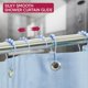 thumbnail image 3 of Ganchos azules para cortina de ducha a prueba de óxido (juego de 12) – Ganchos azules para cortina de baño de acero inoxidable con bolas de rodillo deslizantes sin esfuerzo – Ganchos de baño fáciles d, 3 of 5