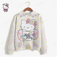 thumbnail image 3 of Sudadera con capucha de otoño para mujer, sudadera con capucha con estampado de HELLO KITTY, ropa de calle, jerséis de manga larga, suéter con capucha Harajuku, sudadera para mujer, 3 of 5
