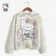 thumbnail image 3 of Sudadera estampada de HELLO KITTY para mujer, versión coreana, diseño de tendencia informal, camisa de manga larga, sudadera holgada vintage, 3 of 5
