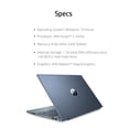 thumbnail image 5 of HP Pavilion Laptop 15.6" FHD, AMD Ryzen 5 3500U, AMD Radeon Vega 8, 8GB SDRAM, 1TB HDD+128GB SSD, 15-cw1063wm, Horizon Blue (Google Classroom Compatible), 5 of 7