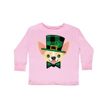 

Inktastic Chihuahua Funny Irish St Patricks Gift Toddler Boy or Toddler Girl Long Sleeve T-Shirt