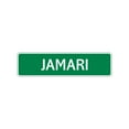 thumbnail image 1 of Jamari Boys Children Name Letter Printed Plaque Decoration Label Indoor Outdoor Unique Wall Novelty Aluminum Metal Sign 4"x13.5", 1 of 1