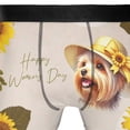 thumbnail image 4 of Happy Women's Day Yorkshire Terrier Sunflower Vintage Proud Mom All Over Print Boxer Briefs Underwear for Men Dad Yorkie Dog Lover Gifts - 02030, 4 of 6