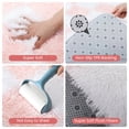 thumbnail image 5 of CozyDesg Shag Area Rugs,5'x8' Soft Fluffy Floor Rugs Checkered Carpet，Washable Area Rugs for Living Room Bedroom Decor,Pink & White, 5 of 7