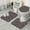 Dark Gray Christmas, variant on Dark Gray Christmas Gnome Pattern Bathroom Rugs Sets 3 Piece,Toilet Cover Set,Absorbent Non Slip Bathroom Mats Sets with U-Shaped Contour Rug Toilet Rug Set
