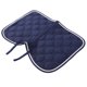 thumbnail image 1 of Algodón duradero, suave, transpirable, doble cuerda, correas de PP, mango, correa para el vientre, almohadilla para silla de montar, equipo de estera de absorción de sudor, azul marino, 1 of 12