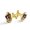 Color 4, variant on Men's Classic Stainless Steel, Sunflower Pug Dog Wooden Board Cufflinks Business Wedding Shirts, Golden