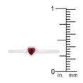 thumbnail image 3 of Ruby Red Heart Solitaire Ring&amp;#44; Size : 07, 3 of 3
