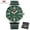 Green, variant on Luxury Men's Wristwatch Quartz Wrist Watch Men Waterproof Brown Leather Strap Watches