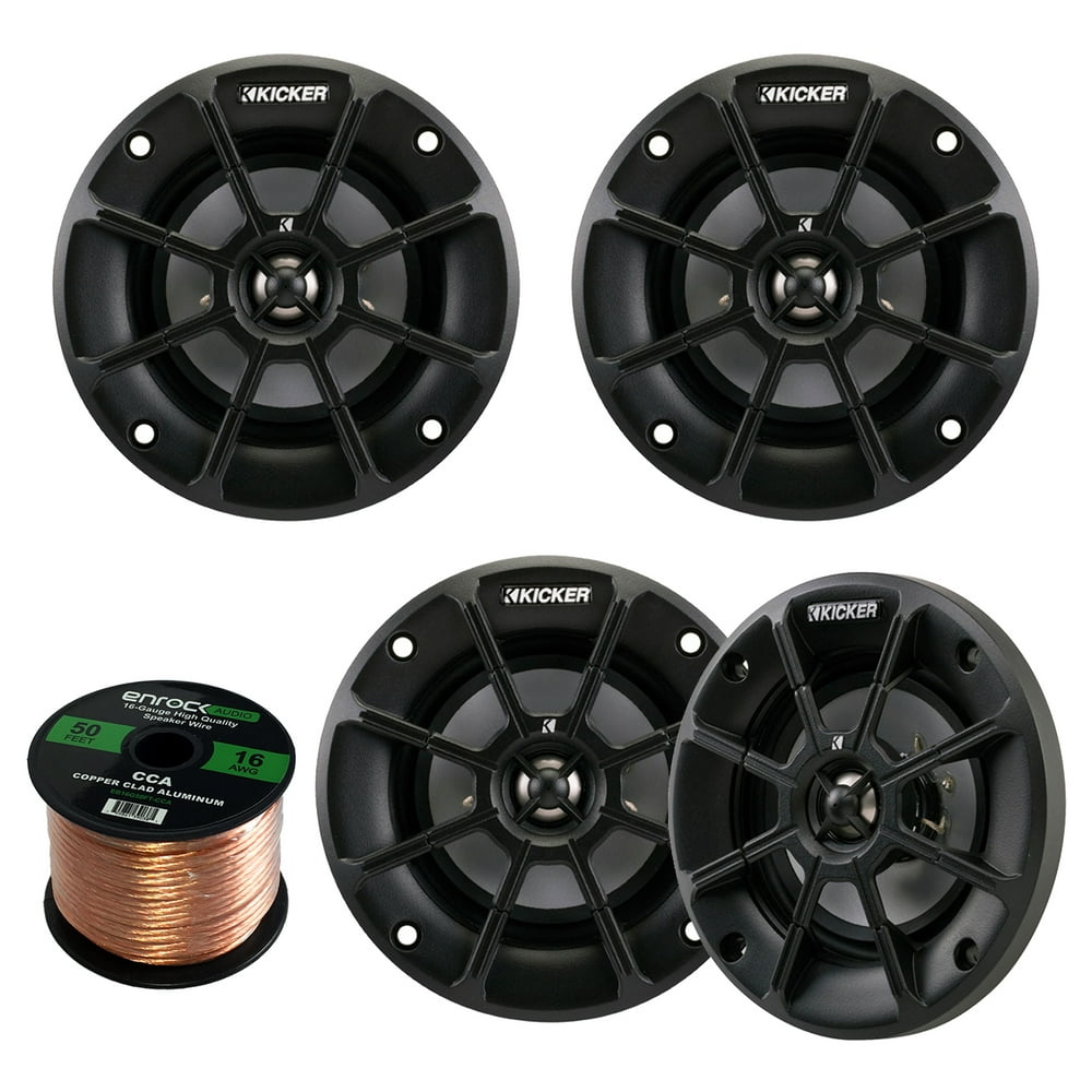 4 X Kicker 40PS42 4" Inch WeatherProof Powersports Vehicles 2Way 2