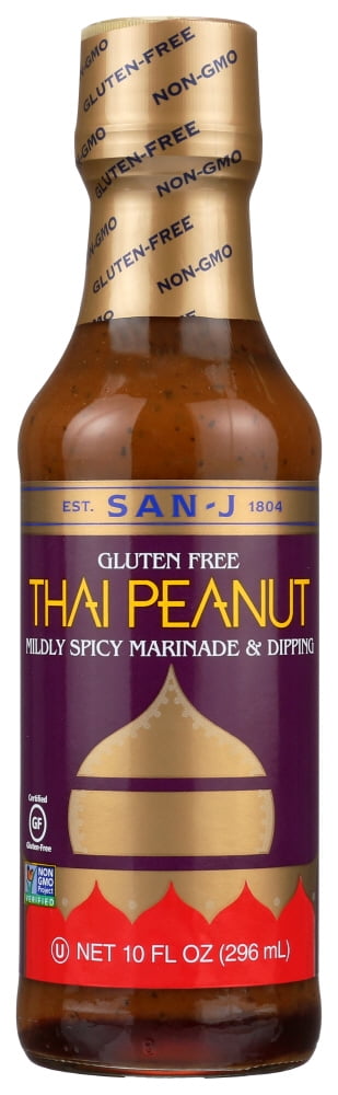 San J Thai Sauce Peanut - 10 Oz Pack -- 6 Case