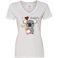 thumbnail image 3 of Inktastic I Heart Koalas Women's V-Neck T-Shirt, 3 of 5