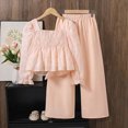 thumbnail image 5 of NOLDARES Baby Kids Girls 2pcs Fall Winter Clothes Set Long Sleeve Cute Print Crewneck Tee and Elastic Waist Joggers Outfits Clothing(Red,10-11 Y), 5 of 7