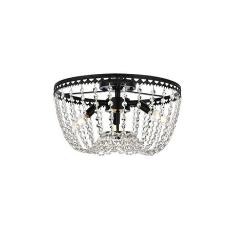 

16 in. Kylie Flush Mount in Black