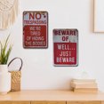 thumbnail image 3 of Tablero Advertencia 2 Uds. Placa Metal Vintage Pintura Hierro Rectangular 20x30cm, 3 of 9