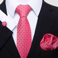 thumbnail image 1 of Cravate de Soirée pour Hommes Mode Foulard Carrée Boutons de Manchette Combinaison, 1 of 6