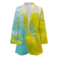 thumbnail image 1 of Vedolay Womens Suit Jackets Women's Business with Lined Double Suit Jacket with Pockets,Yellow L, 1 of 4