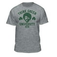thumbnail image 1 of Teelocity Bob Ross Think Green University Athletic Heather Short Sleeve Graphic Tee, 1 of 4