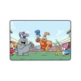 thumbnail image 6 of Super Duper Bunny League Rug, Ultra Soft Flannel Area Rug With Non-Slip Backing, Plush Memory Foam Carpet Rug For Bedroom, Living Roo,M Dining Ro,Om Playroom, Absorbent Washable Floor Mat, 6 of 7