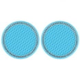 thumbnail image 2 of 2Pcs Car Diamond Cup Mat Bottle Seat Cushion Non-Slip Silicone Cushion, 2 of 9