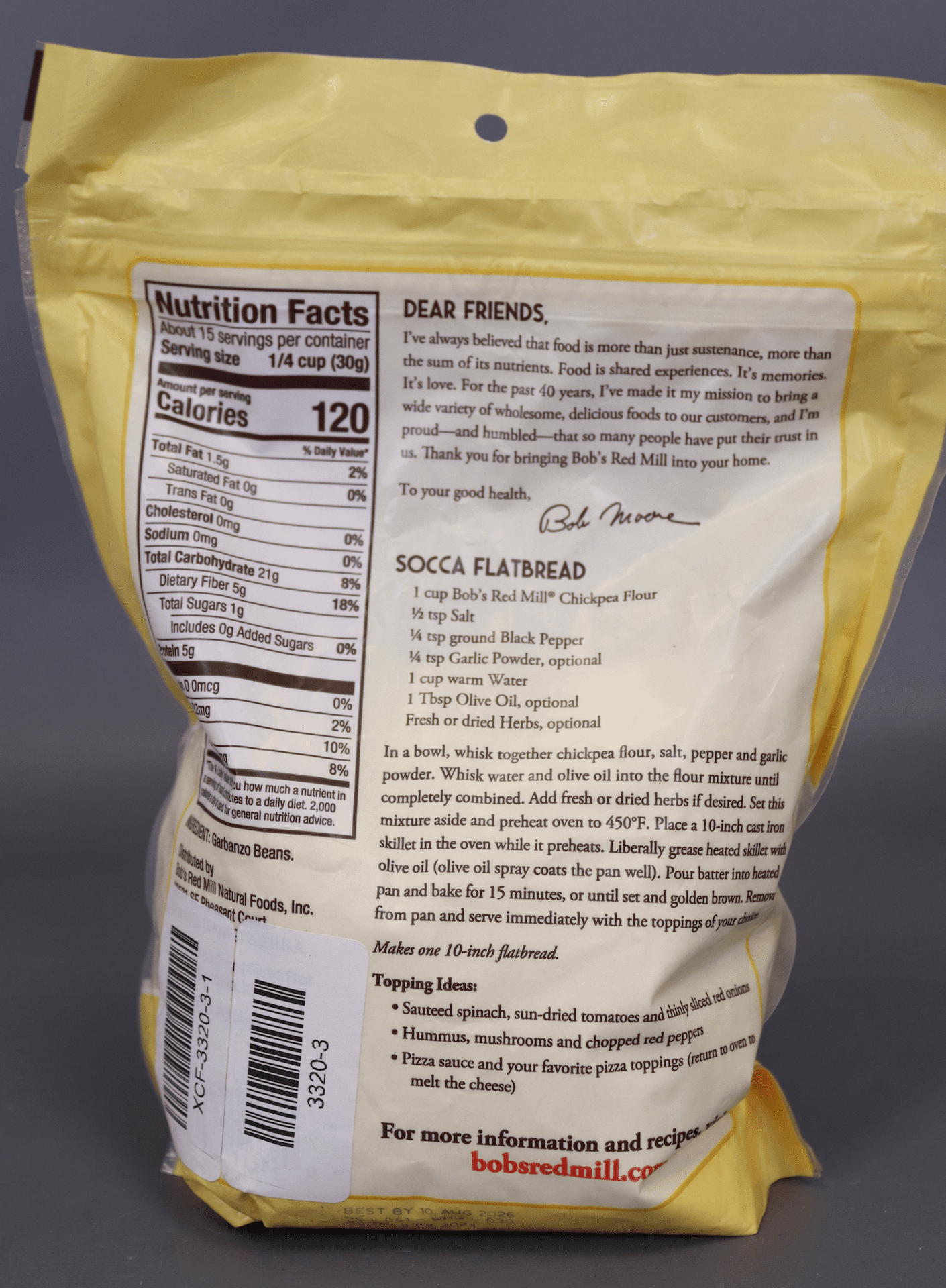 Bob's Red Mill Gluten-Free Chickpea Flour, 16 Oz