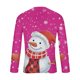 thumbnail image 5 of Blusas y camisas de manga larga y cuello redondo para hombre, informales, a la moda, con estampado navideño, cuello redondo, blusas de licra de manga larga para hombre., 5 of 5