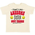 thumbnail image 3 of Inktastic That's My Awesome Sister out There with Softballs Boys or Girls Toddler T-Shirt, 3 of 5