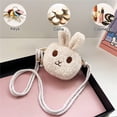 thumbnail image 2 of AYktou Cute Bunny Coin Purse Crossbody Bag, 4.7×3.9 Inch Plush Rabbit Wallet Crossbody Purse Easter Bunny Ears Birthday Storage Bag Small Gift Bag Portable Lovely Handbag, 2 of 7