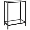 thumbnail image 1 of vidaXL Console Table Transparent 60x35x75 cm Tempered Glass, 1 of 5